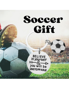 Llave Motivacional de Fútbol con Mensaje Inspirador 2