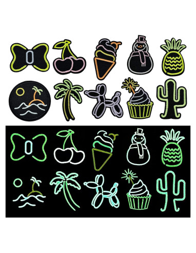 10 Parches Termoadhesivos Brillantes Attuslla para Ropa