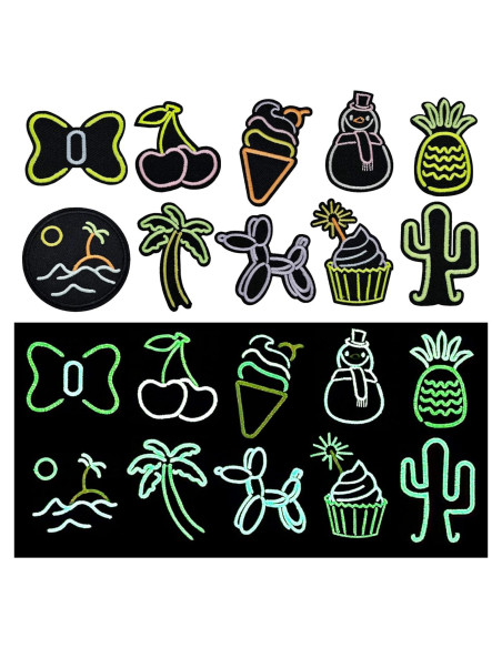 10 Parches Termoadhesivos Brillantes Attuslla para Ropa