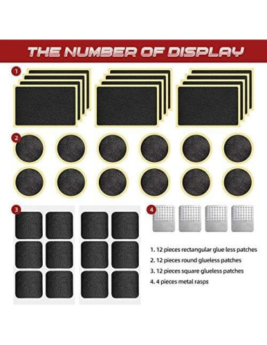 Kit de Reparación de Neumáticos de Bicicleta Boao 40 Piezas