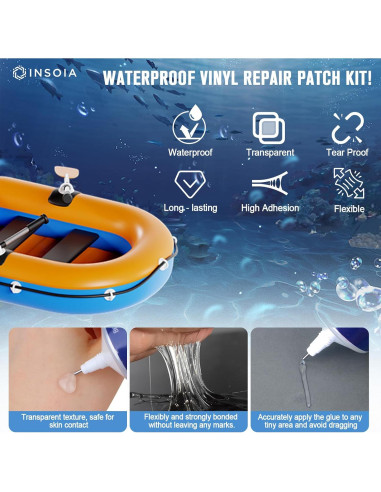 Kit de Parche para Liner de Piscina INSOIA 60 ML x 2 - Reparación Inflables