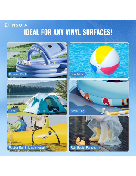 Kit de Parche para Liner de Piscina INSOIA 60 ML x 2 - Reparación Inflables