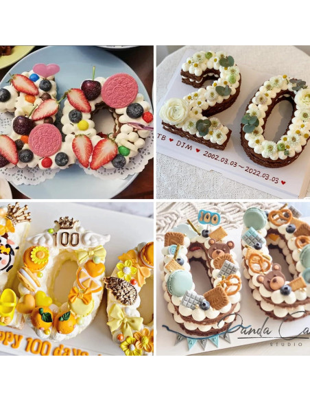 Molde de Silicona para Pastel Número 0 Dioycli 10 Pulgadas