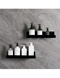 Estantes Flotantes Sooyee 6 Piezas Acrílico Negro 38.1 cm 2