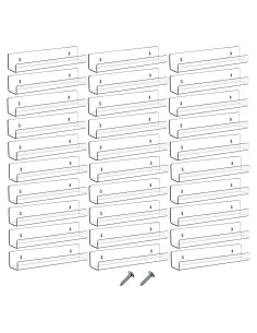 Estantes Flotantes Acrílicos Blulu 30 Paquetes 38x10x5cm