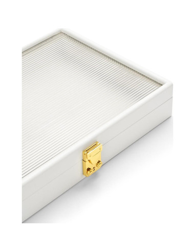 Caja organizadora de joyas Papten 24 compartimentos cuero PU