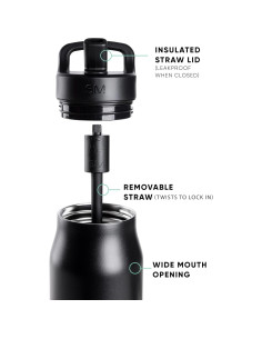 Botella de Agua Simple Modern Mesa 34oz Acero Inoxidable Aislada 2