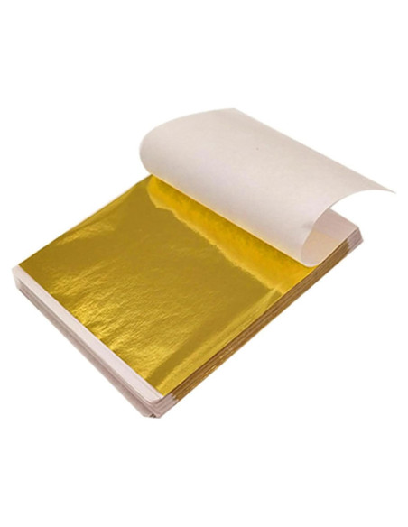 200 Hojas de Oro Imitación para Manualidades Terpollay123 200 Hojas de Oro Imitación para Manualidades Terpollay123