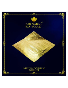 Hoja de Oro Imitación Barnabas Blattgold 100 Hojas 14 cm