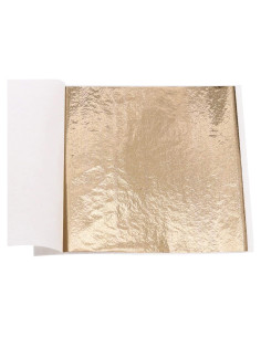Hojas de Oro Imitación KINNO Champán 100 Hojas 8x8 cm