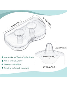 Protector de Pezón de Silicona Nuanchu 20 mm - 8 Piezas 2