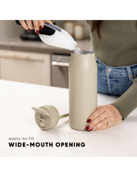 Botella de Agua Simple Modern Mesa 34oz Acero Inoxidable Aislada Botella de Agua Simple Modern Mesa 34oz Acero Inoxidable Aislada