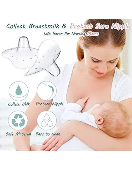 Protector de Pezón de Silicona Nuanchu 20 mm - 8 Piezas