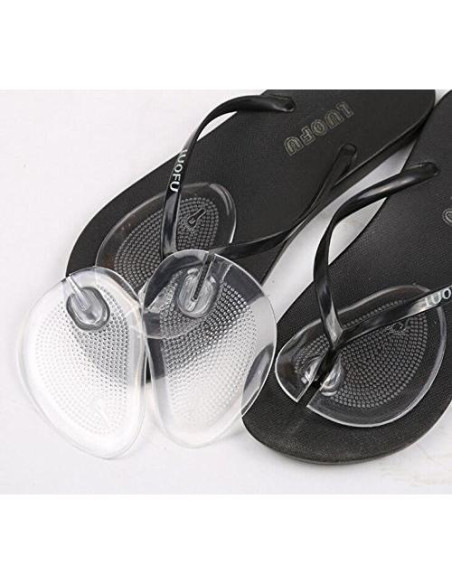 3 Pares Almohadillas de Gel Silicona Quupy para Antepié