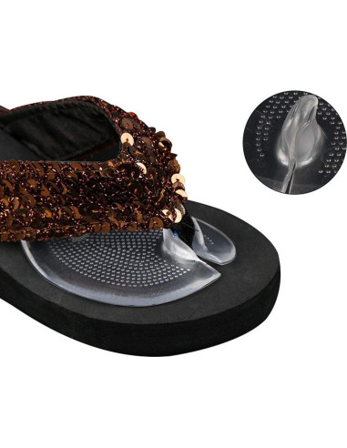 3 Pares Almohadillas de Gel Silicona Quupy para Antepié