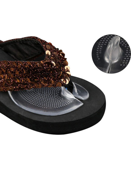 3 Pares Almohadillas de Gel Silicona Quupy para Antepié