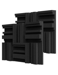 Paneles Acústicos TroyStudio 12 Piezas 30.48x30.48cm 7.62cm