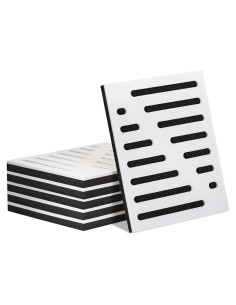 Paquete de 6 Paneles Acústicos QUEENLINK 30x40 cm Doble Capa