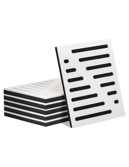 Paquete de 6 Paneles Acústicos QUEENLINK 30x40 cm Doble Capa Paquete de 6 Paneles Acústicos QUEENLINK 30x40 cm Doble Capa