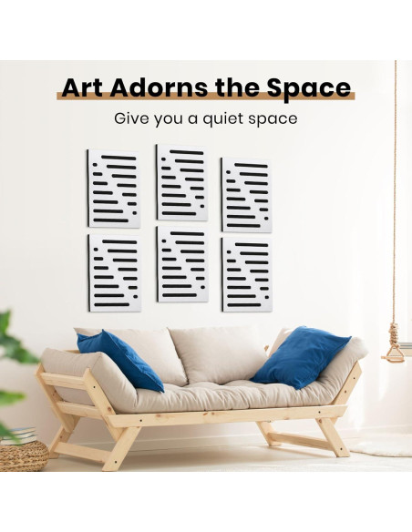 Paquete de 6 Paneles Acústicos QUEENLINK 30x40 cm Doble Capa Paquete de 6 Paneles Acústicos QUEENLINK 30x40 cm Doble Capa