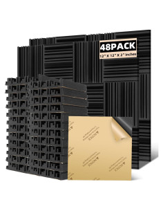 Paneles Acústicos Autoadhesivos Earppie 48 Piezas 30x30cm