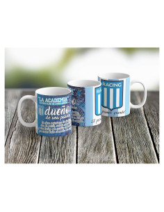 Taza de Café Cerámica Racing Club 325ml - Regalo Fanático