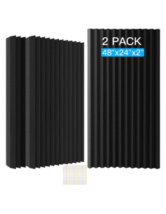 Paneles Acústicos de Espuma Aislante 121.9x61cm - Paquete de 2