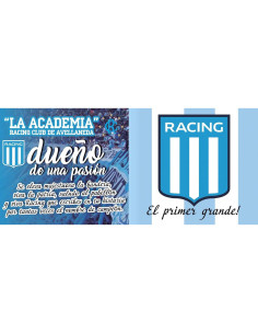 Taza de Café Cerámica Racing Club 325ml - Regalo Fanático 2