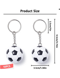 Llavero de Pelota de Fútbol 10 Piezas - Souvenirs Deportivos 2