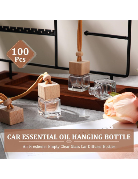 100 Piezas Ambientadores de Aire para Coche Rtteri Cuadrados