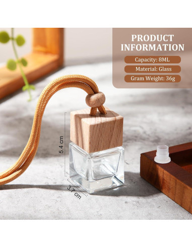 100 Piezas Ambientadores de Aire para Coche Rtteri Cuadrados