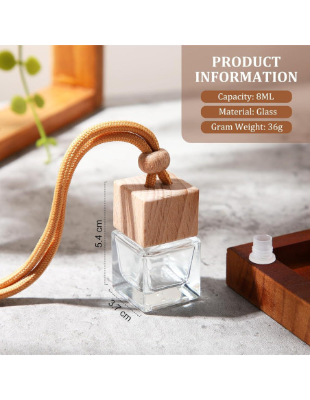 100 Piezas Ambientadores de Aire para Coche Rtteri Cuadrados