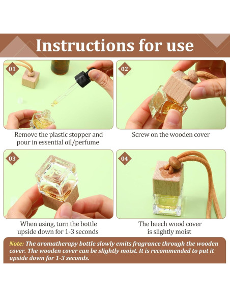 100 Piezas Ambientadores de Aire para Coche Rtteri Cuadrados