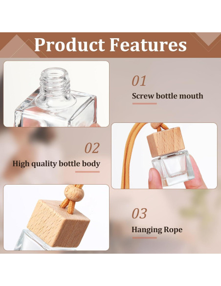 100 Piezas Ambientadores de Aire para Coche Rtteri Cuadrados