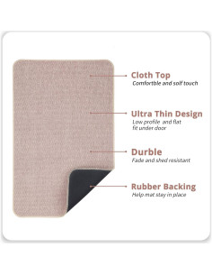 Alfombra de Baño Antideslizante Bosap Beige 17x27 cm 2