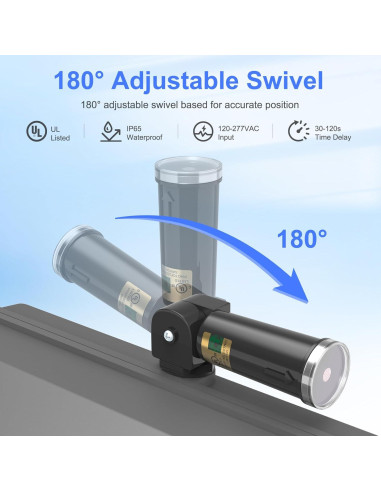 Sensor Fotoeléctrico Dusk to Dawn Genérico 120-277VAC IP65