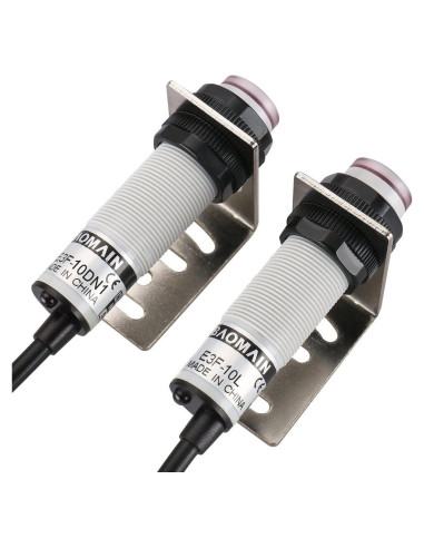 Sensor Óptico Baomain M18 E3F-10DN3 NPN NO+NC 10m