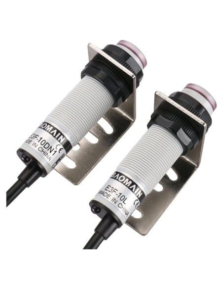 Sensor Óptico Baomain M18 E3F-10DN3 NPN NO+NC 10m