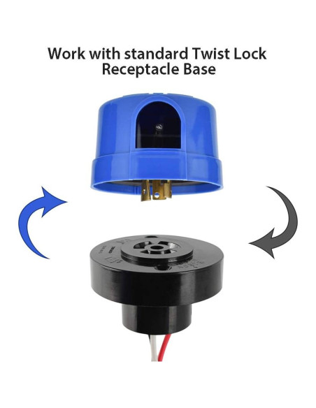 Sensor de Fotocélula Automático LIPU LP-205 para Luz Exterior