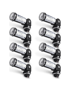 8 Sensores de Luz Fotoeléctrica Macarrie para Exterior IP54