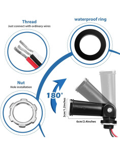 8 Sensores de Luz Fotoeléctrica Macarrie para Exterior IP54 2