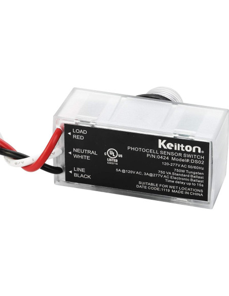 Sensor Fotocélula Automático Keilton 120-277V IP65 1 Paquete