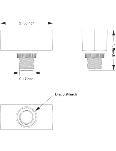 Sensor Fotocélula Automático Keilton 120-277V IP65 1 Paquete