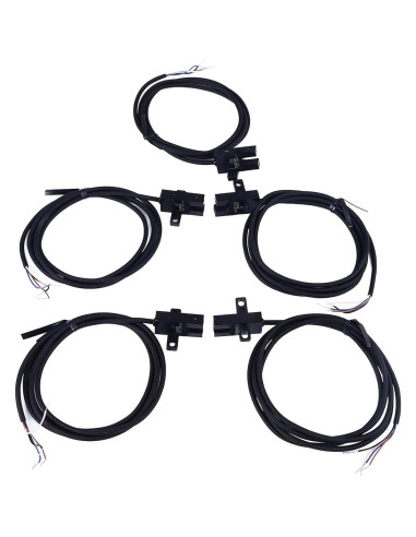5 Sensores Fotoeléctricos NPN WALFRONT DC 5-24V Ranura U