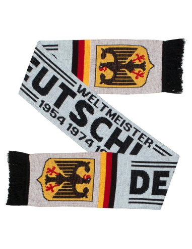 Bufanda de punto de fútbol Alemania 145x18 cm suave