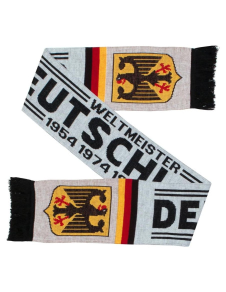 Bufanda de punto de fútbol Alemania 145x18 cm suave