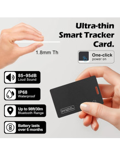 Localizador de Cartera Geevon Recargable IP68 Bluetooth 2