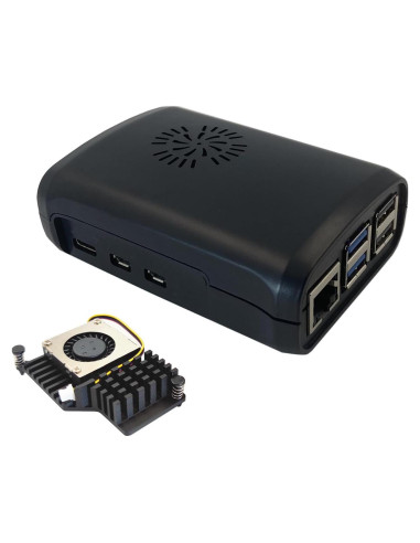 Caja para Raspberry Pi 5 WEIYIXING con enfriador activo