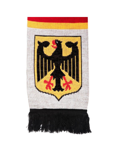 Bufanda de punto de fútbol Alemania 145x18 cm suave