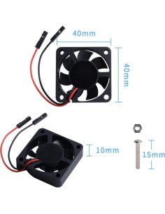 Ventilador Silencioso GeeekPi para Raspberry Pi 4 y 3 - 2 Pcs 2